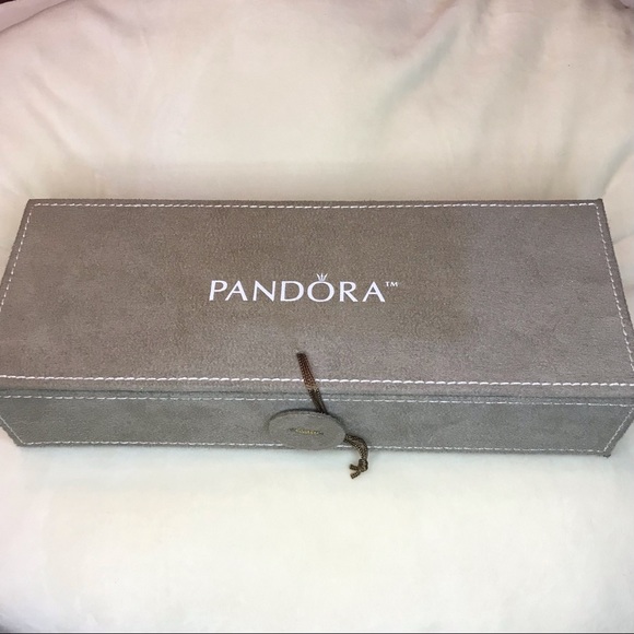 Sterling Silver Pandora Bracelets, Charms and Suede Jewelry Box. - Picture 5 of 8